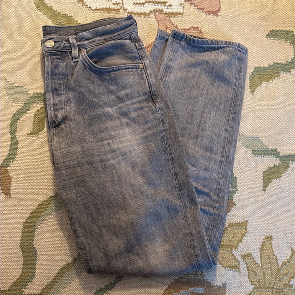 Goldsign light gray skinny jeans